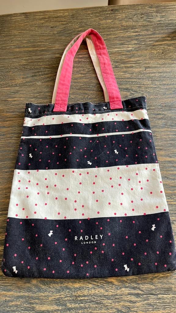 Radley London linnen tas, Sieraden, Tassen en Uiterlijk, Tassen | Damestassen, Ophalen of Verzenden, Zo goed als nieuw, Schoudertasje