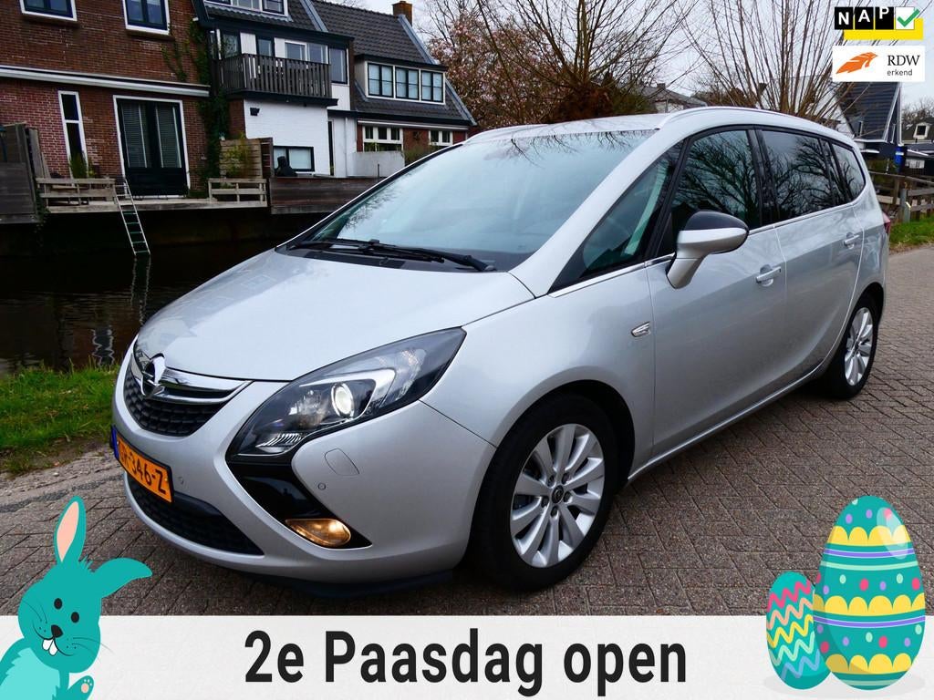 Opel Zafira Tourer 1.4 Cosmo 7-Persoons 1e eig. Clima Navi X, Stof, Gebruikt, Euro 6, 4 cilinders