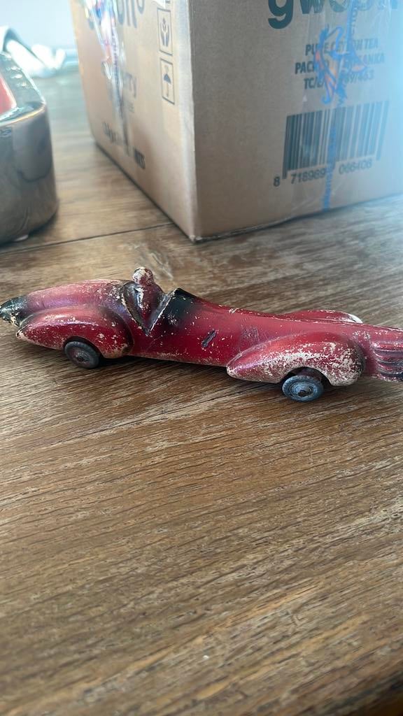 Plâtre et Farine Recordauto zeldzaam modelletje lengte 19cm, Ophalen of Verzenden