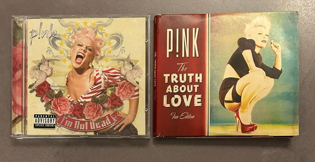 P!nk CD's: I'm Not Dead & The Truth About Love Fan Edition, Ophalen of Verzenden, 2000 tot heden, Gebruikt