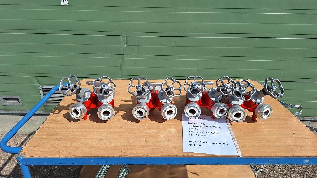 2 weg kraan Brandweer Storz 81/ 52 koppelingen, Ophalen, Gebruikt, Overige typen, Industriepark 2a 9351PA Leek