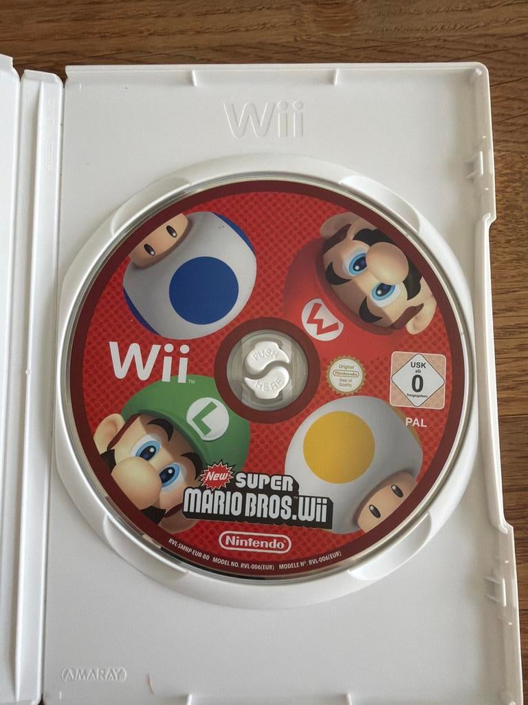 Wii Game - New Super Mario Bros, Gebruikt, Racen en Vliegen, Eén computer, Ophalen of Verzenden