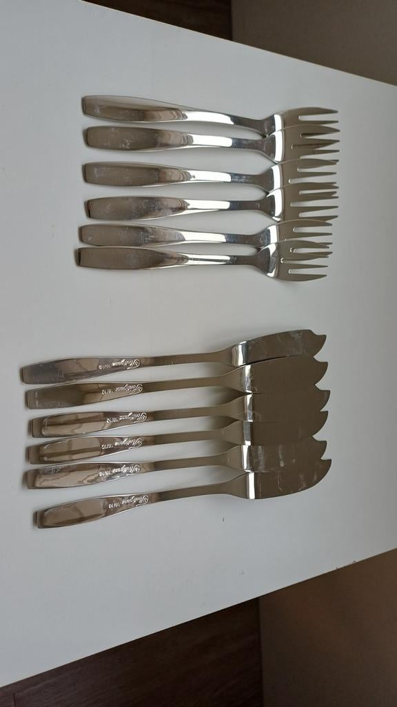 Fontignac 12-delig visbestekset, Ophalen of Verzenden, Nieuw, Bestekset