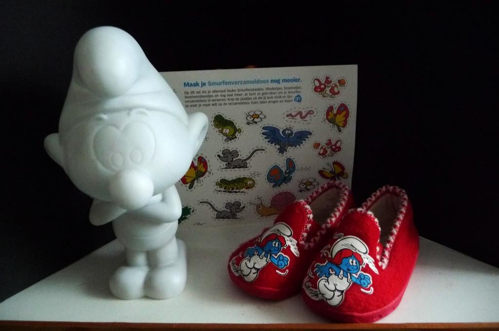 DIV SMURFEN SPULLEN SLOFJES, LAMPJE,BROODTROMMEL, Verzamelen, Smurfen, Verzenden, Zo goed als nieuw, Verschillende Smurfen, Gebruiksvoorwerp
