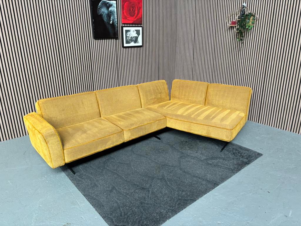 GRATIS LEVERING Montel Diagonal Hoekbank 300x190 GEREINIGD, Hoekbank, 300 cm of meer, Ophalen of Verzenden, Zo goed als nieuw