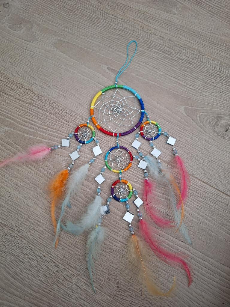 Kleurrijke dromenvanger, Ophalen of Verzenden, Gebruikt, Wanddecoratie