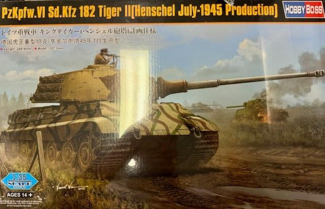 Coelianmodels, Hobby Boss, 84533, Tiger II, 1/35, € 39,99, Overige merken, Tank, 1:32 tot 1:50, Nieuw