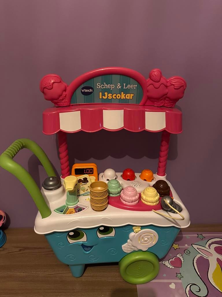 Vtech ijscokar compleet!, Ophalen of Verzenden, Zo goed als nieuw