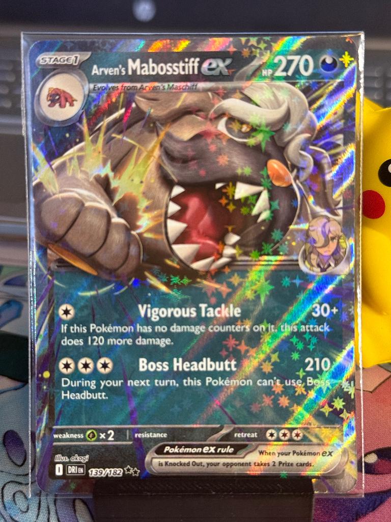 Pokemon maboastiff ex 139/182, Verzenden, Nieuw, Losse kaart, Foil