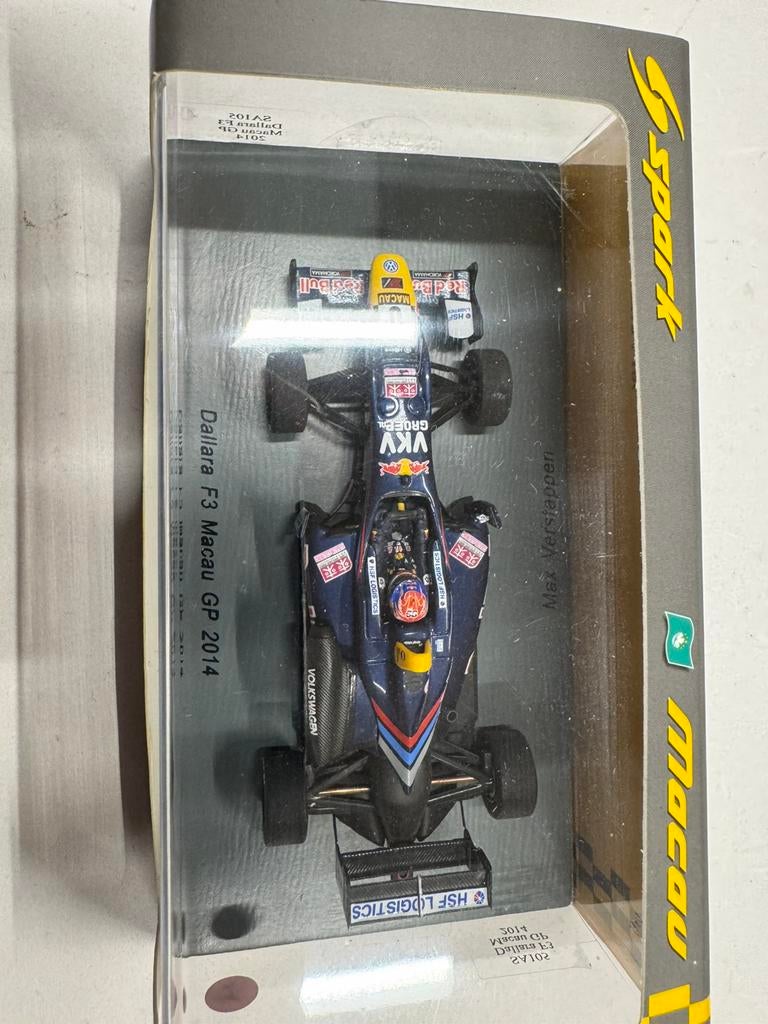 Max Verstappen 1:43 F3, Ophalen of Verzenden, Zo goed als nieuw, Auto, Overige merken
