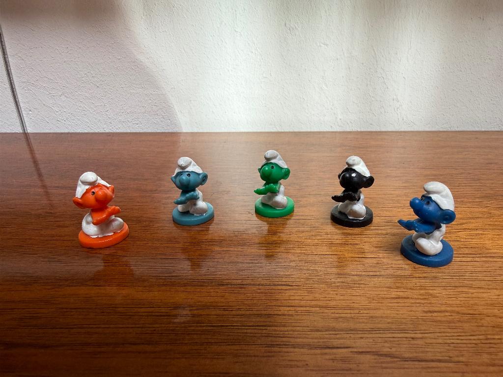 Slaapwandelende mini-smurfen, Verzamelen, Smurfen, Gebruikt, Poppetje, Figuurtje of Knuffel, Overige Smurfen, Ophalen of Verzenden