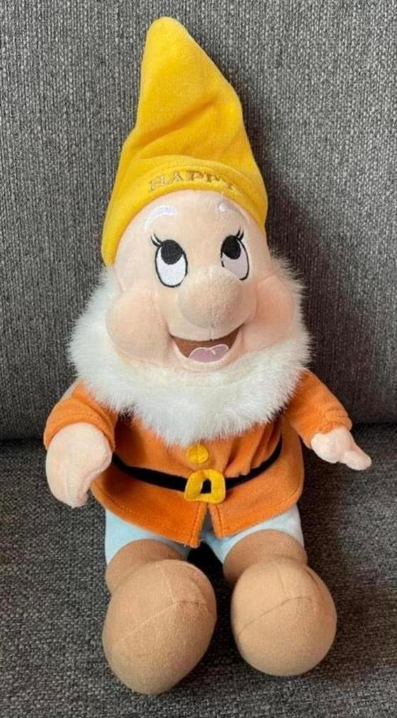 Disney Grote dwerg van Sneeuwwitje Happy 40 x 25 cm groot, Ophalen of Verzenden, Sneeuwwitje of Doornroosje, Zo goed als nieuw