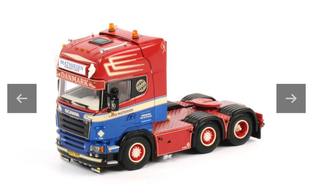 WSI Model Scania Lasse Mathiesen met DSV trailer, Overige merken, 1:50 of kleiner, Ophalen of Verzenden, Zo goed als nieuw