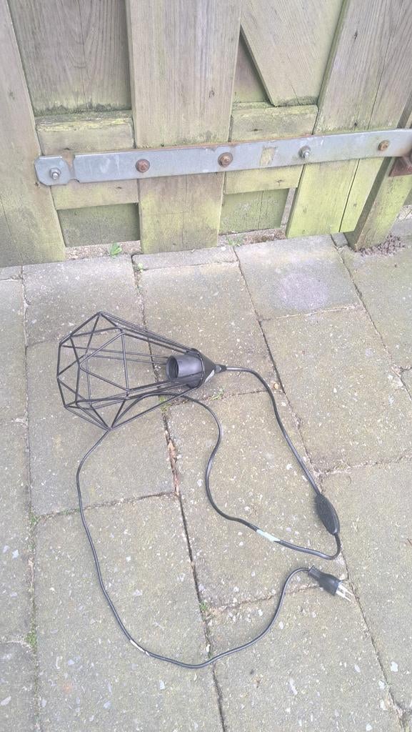 Sfeer lamp zwart, schemerlamp, Ophalen of Verzenden, Zo goed als nieuw, Minder dan 50 cm