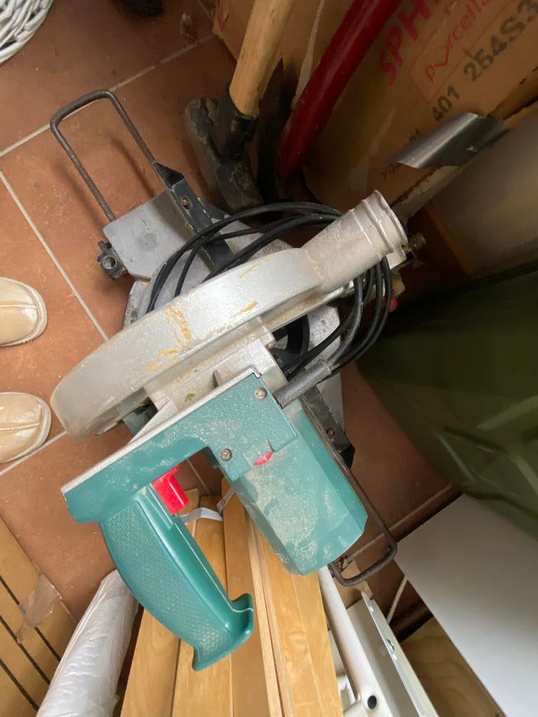 Parkside afkortzaag met nieuw zaagblad, Ophalen, Gebruikt, 600 tot 1200 watt, Afkortzaag