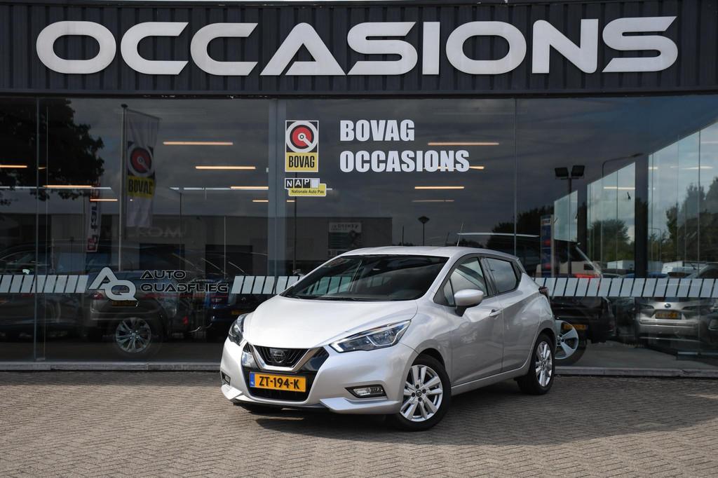 Nissan Micra 1.0 IG-T N-Connecta 100PK CARPLAY/ CRUISE CONTR, Voorwielaandrijving, 12 maanden, Euro 6, Zilver of Grijs