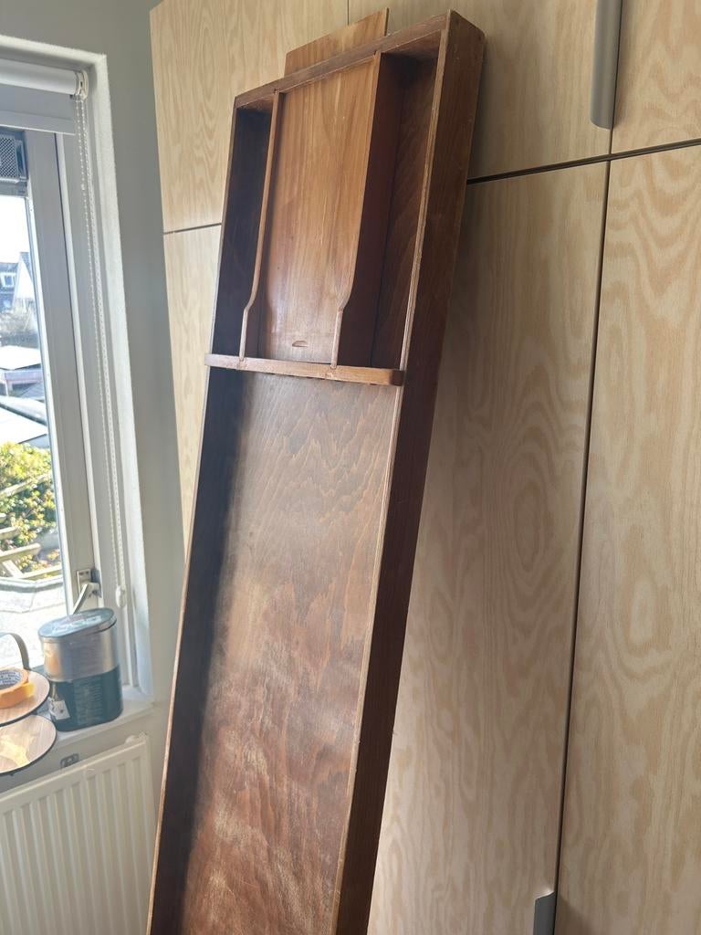 Houten sjoelbak, Ophalen, Gebruikt