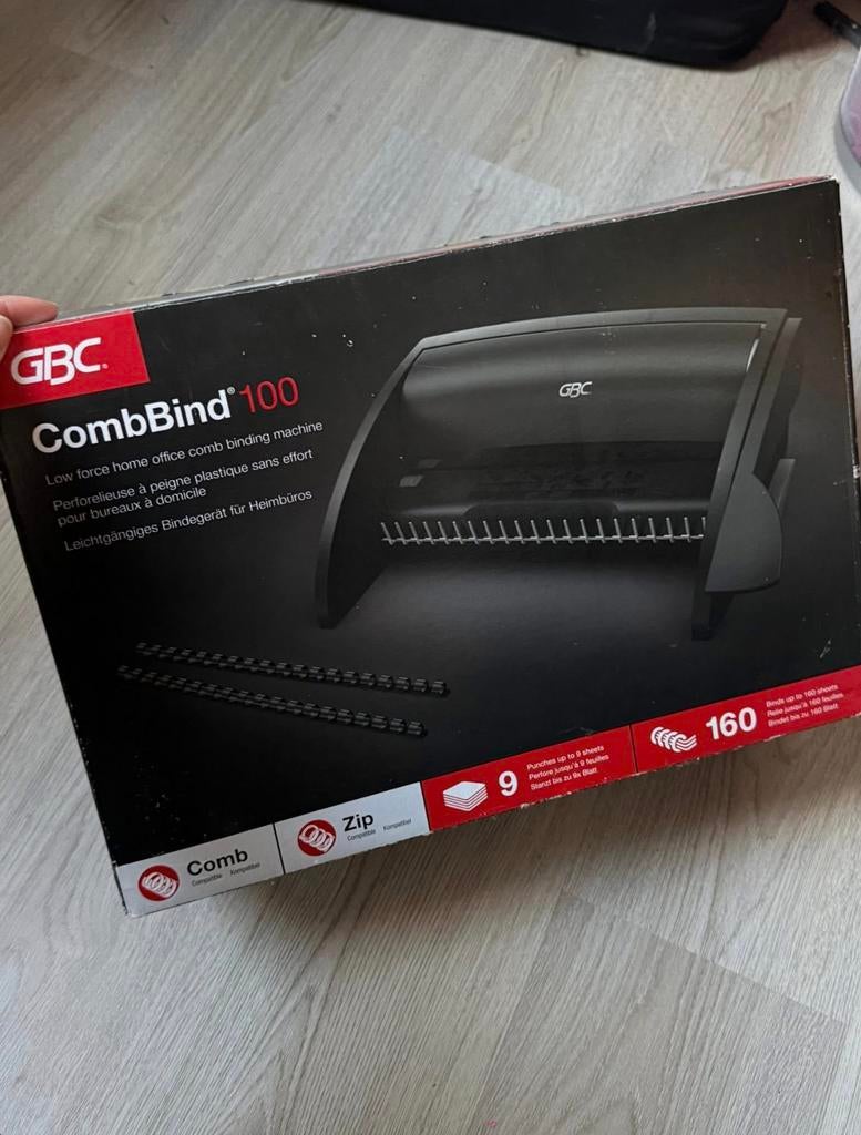Combbind 100, Ophalen, Zo goed als nieuw