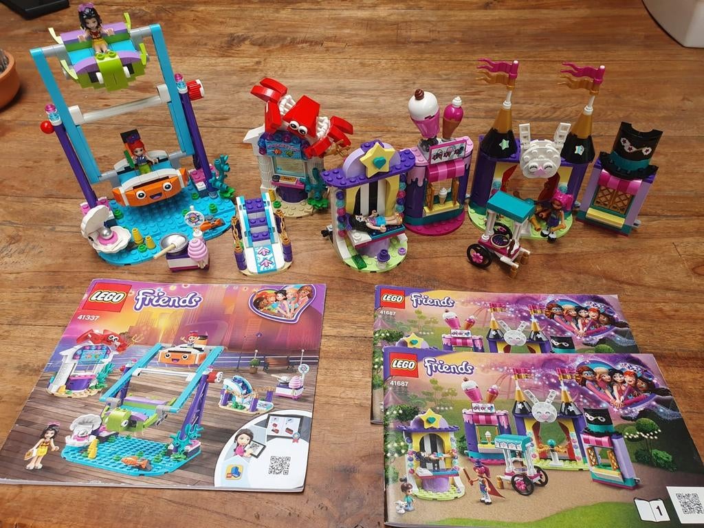 Lego Friends 41337 + 41687 - Compleet met boekjes, Ophalen of Verzenden, Zo goed als nieuw, Complete set, Lego
