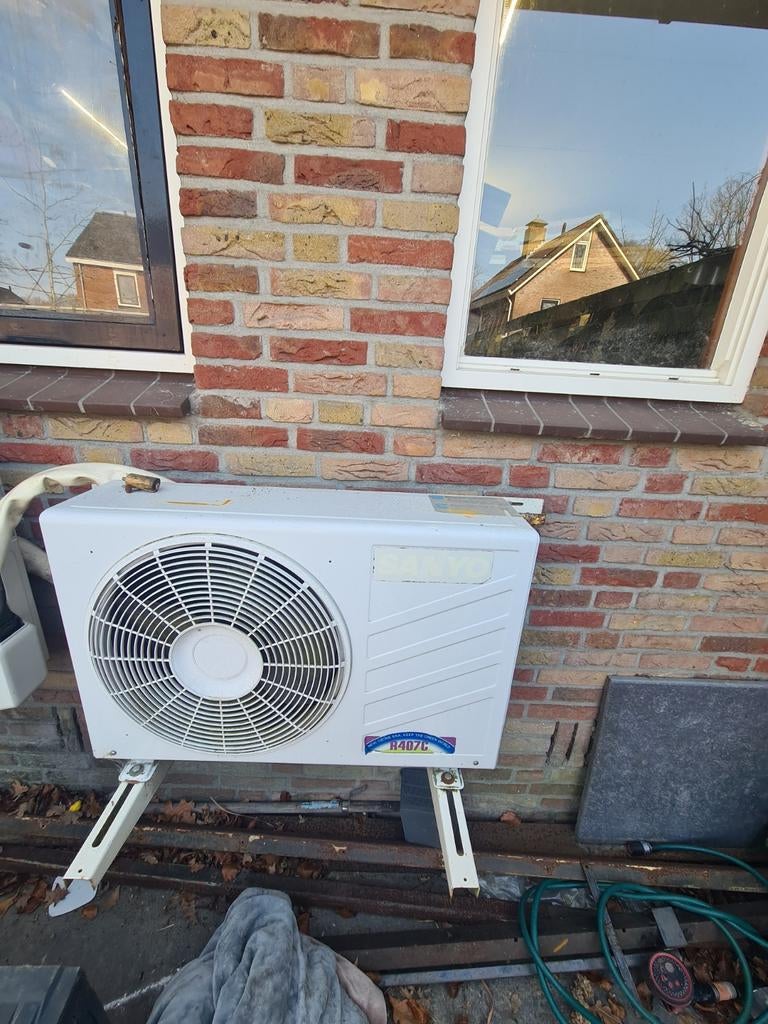 Sanyo Airco Split Unit met Afstandsbediening, Witgoed en Apparatuur, Airco's, Ophalen, Minder dan 60 m³, 3 snelheden of meer, Afstandsbediening