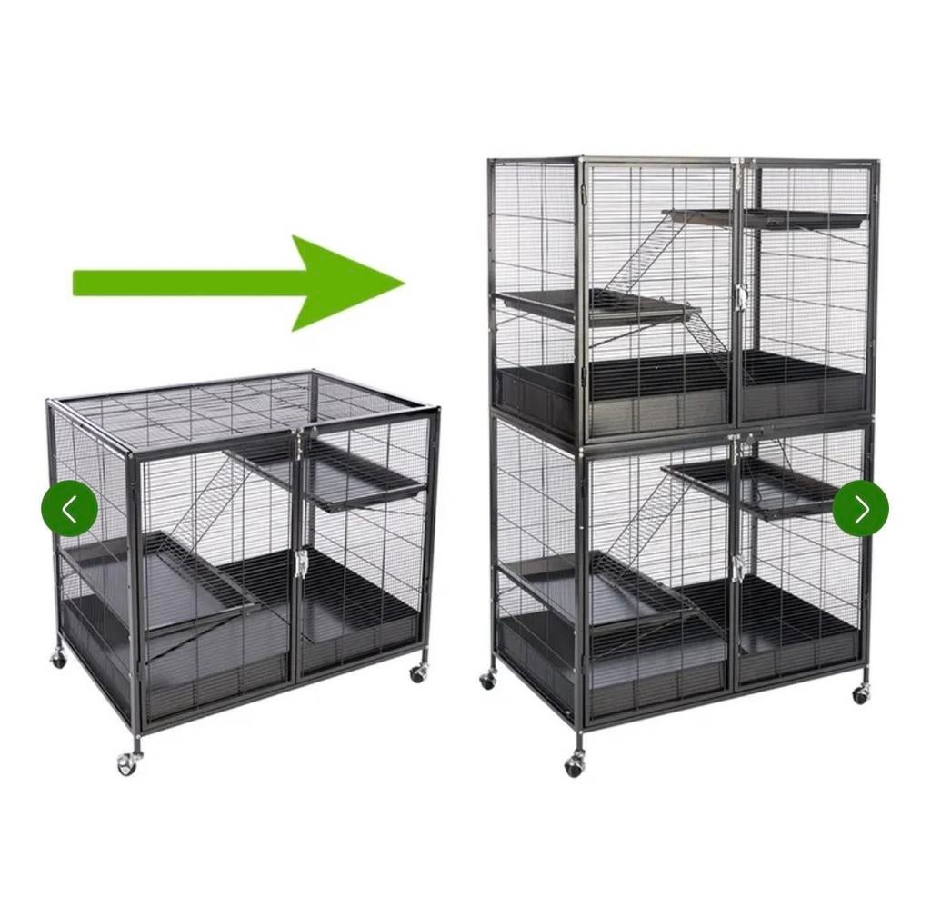 Keddoc animal home ratten/knaagdierenkooi., Ophalen, 60 tot 90 cm, Zo goed als nieuw, 75 tot 110 cm