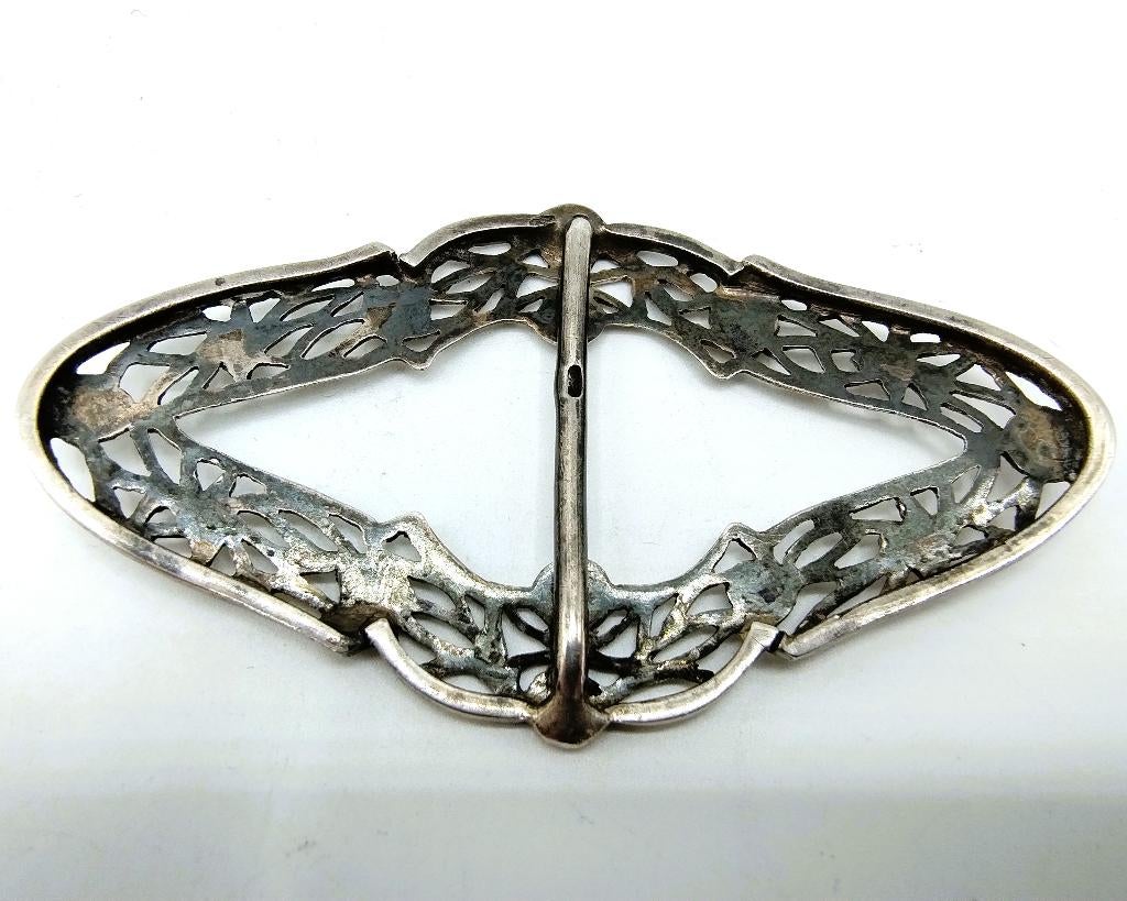 Zilveren schoengesp, Nederland, 19e eeuws, Verzenden, Zilver