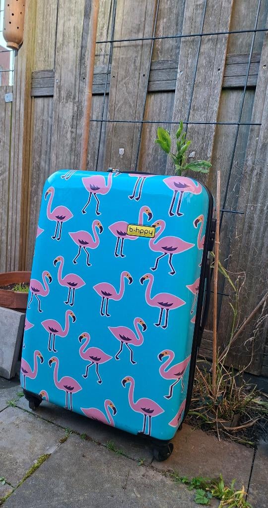 Rolkoffer, Sieraden, Tassen en Uiterlijk, Koffers, Gebruikt, Hard kunststof, Minder dan 50 cm, Minder dan 35 cm, Slot, Uitschuifbare handgreep