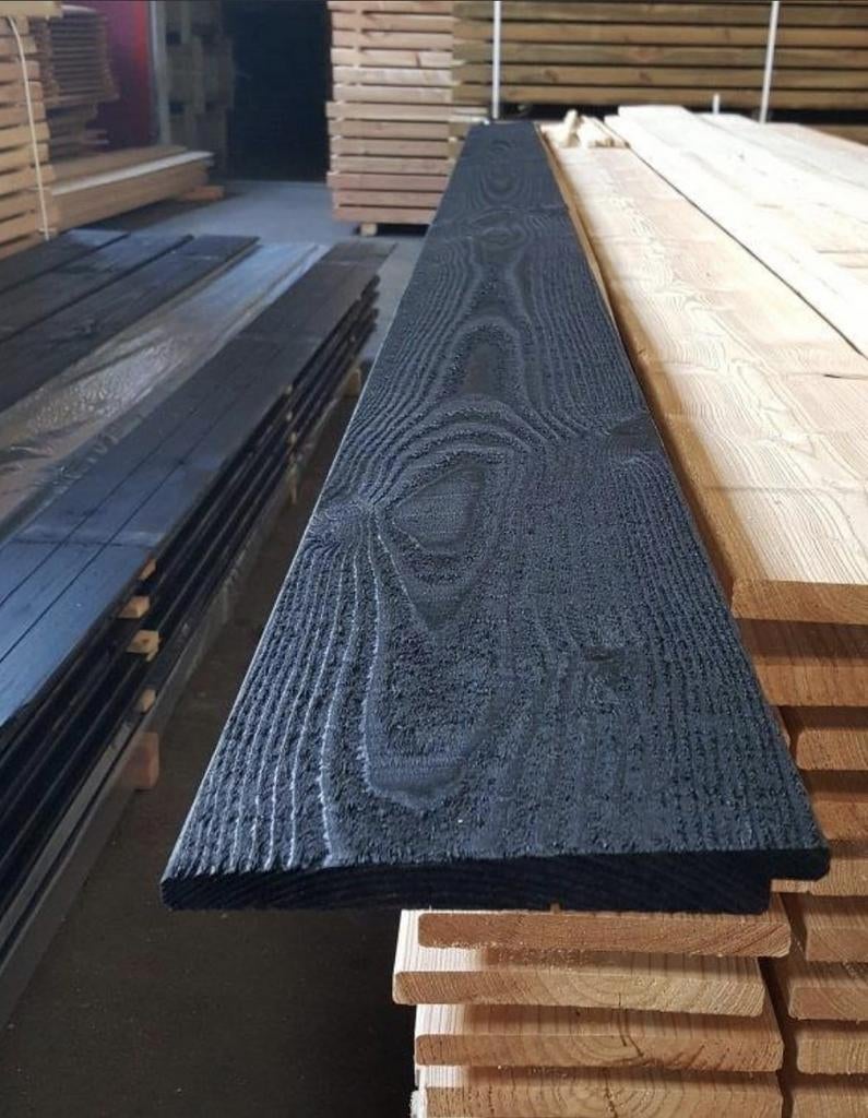 Douglas Zweeds rabat/potdeksel, 2x zwart gespoten, NU ACTIE, Tuin en Terras, Ophalen, Nieuw, Hout