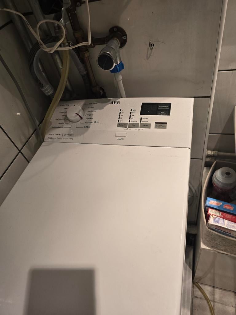 AEG Lavamat Bovenlader Wasmachine - 7kg, Ophalen, 6 tot 8 kg, Bovenlader, Kort programma