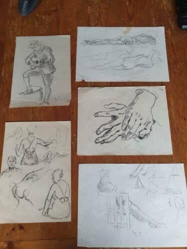 Dirk smorenberg orig  tekeningen  schetsboek 1924-1928, Ophalen