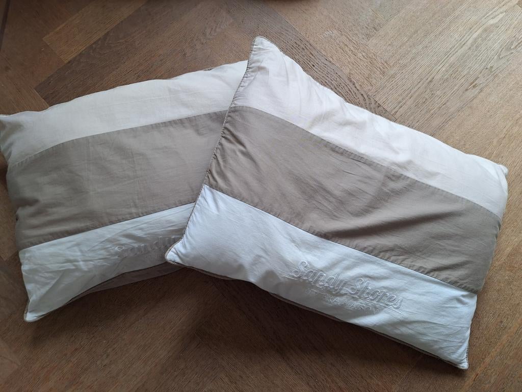 Riviera Maison Sandy Shores Kussens - Set van 2, Huis en Inrichting, Woonaccessoires | Kussens, Zo goed als nieuw, Rechthoekig