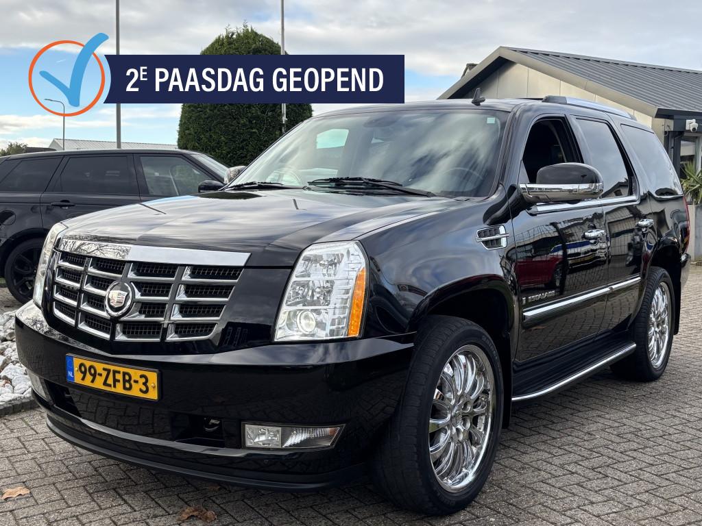 Cadillac Escalade 6.2 V8 Sport Luxury BTW 7-Persoons Youngti, Auto's, Cadillac, Automaat, 7 stoelen, Zwart, Leder