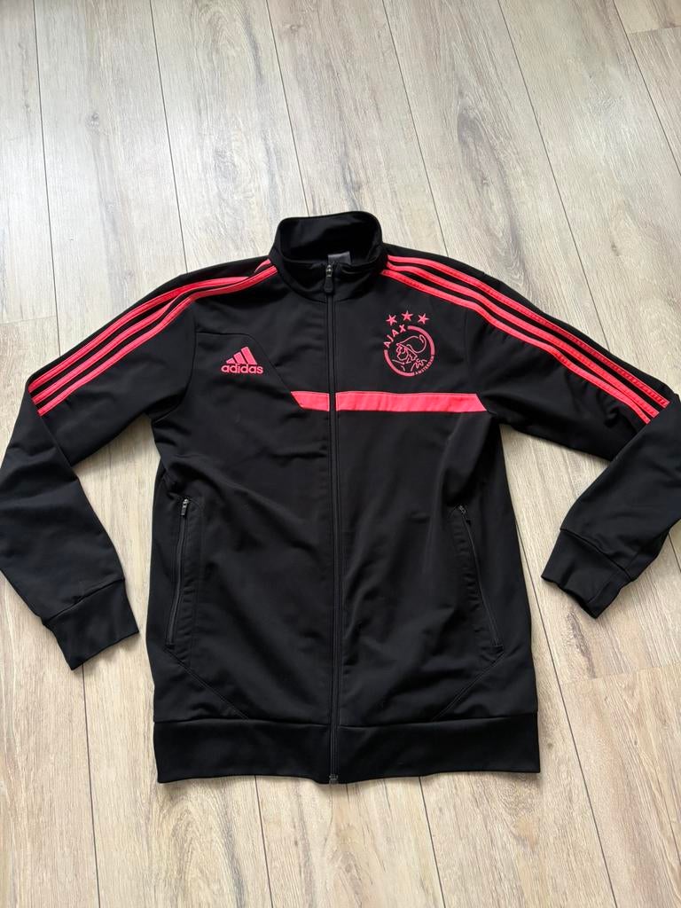Ajax trainingsjack zwart maat M, Kleding | Heren, Sportkleding, Maat 48/50 (M), Zwart, Ophalen of Verzenden, Zo goed als nieuw