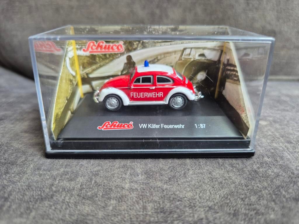 Schuco Volkswagen Kever Feuerwehr, Ophalen of Verzenden, Zo goed als nieuw, Auto, Schuco