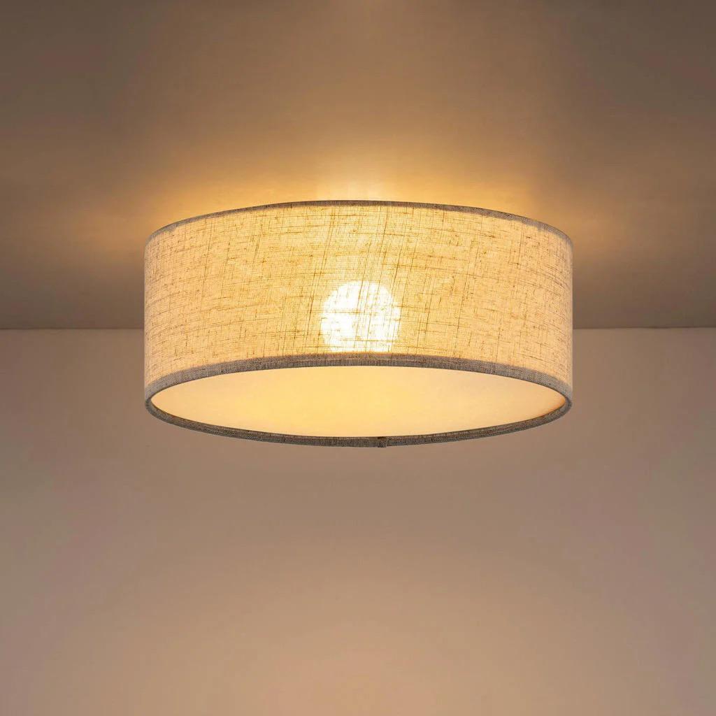 NOUS Living plafondlamp Daniel (Ø32 cm), Ophalen of Verzenden, Nieuw, Stof