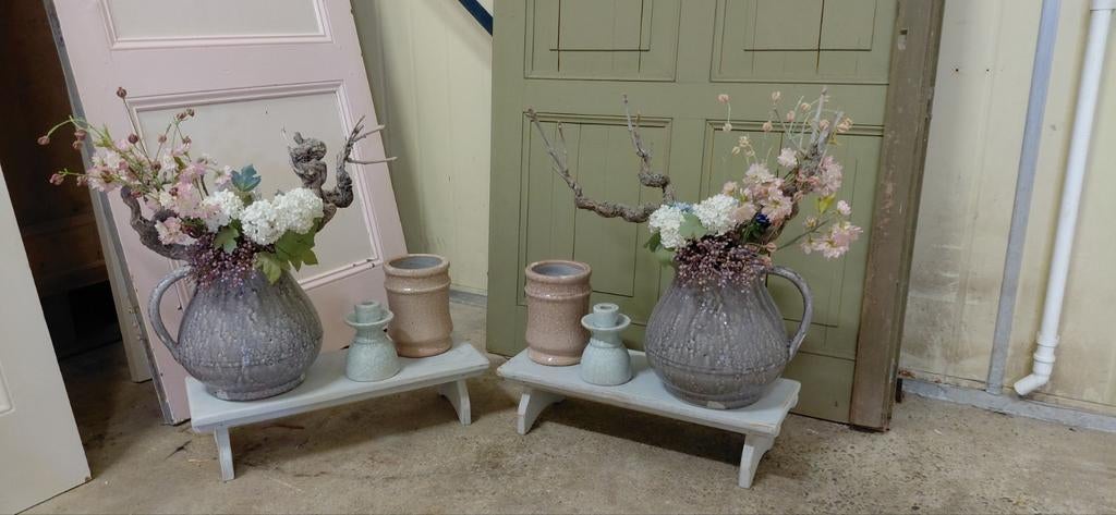 Raamdecoratie set op plateau Brynxz, Huis en Inrichting, Woonaccessoires | Vazen, Gebruikt, Overige kleuren, Minder dan 50 cm