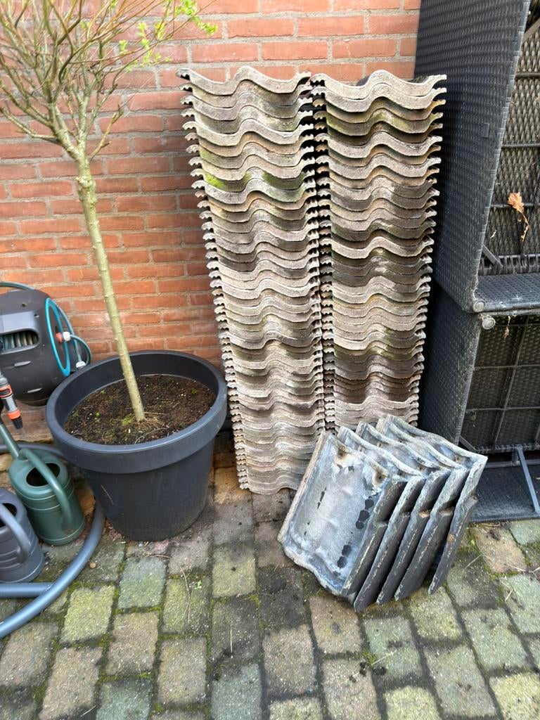*GRATIS* Sneldek dakpannen RBB, Ophalen, Steen of Klei, Zo goed als nieuw, Minder dan 5 m²