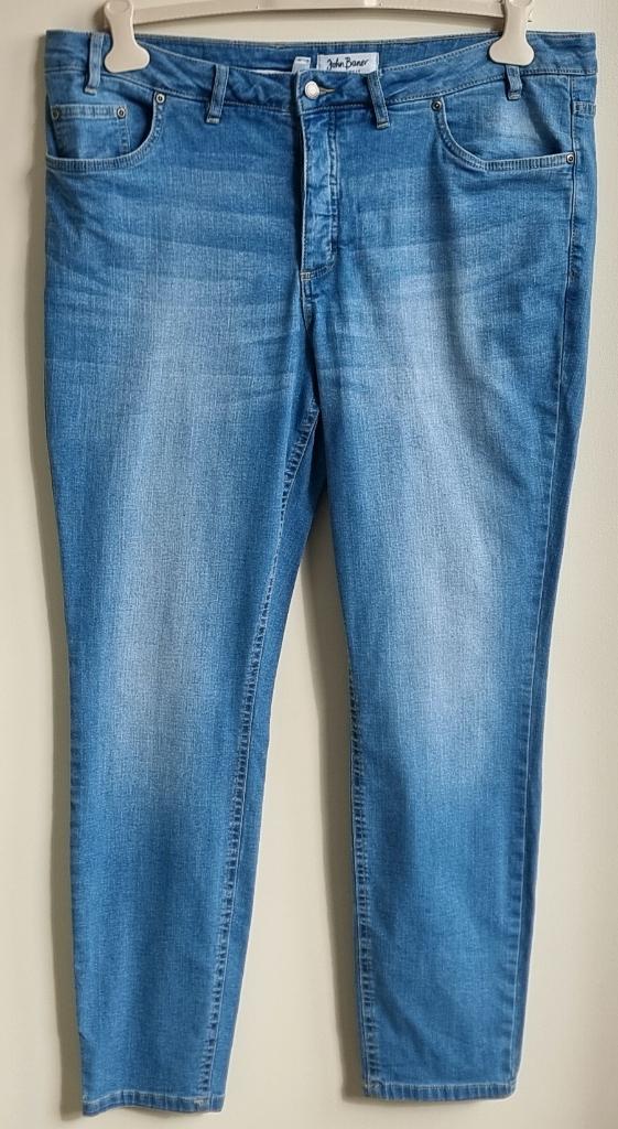 John Baner stretchy jeans met lichte wassing mt. 48, Blauw, John Baner, Ophalen of Verzenden, Zo goed als nieuw
