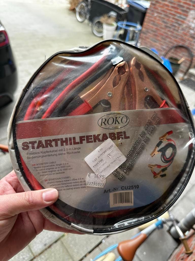 Startkabels ROKO 2.5m - Nooit gebruikt, Ophalen, Nieuw, Universele onderdelen