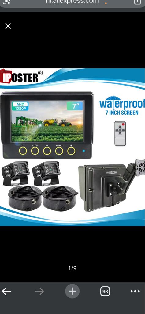 Waterdicht camerasysteem voor boot, buggy, golfcar, tractor, Ophalen of Verzenden, Gebruikt