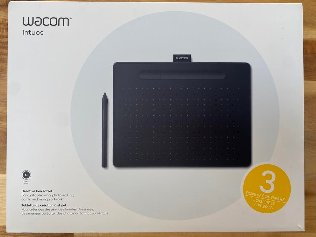 WACOM Intuos M Black, Computers en Software, Tekentablets, Ophalen, Zo goed als nieuw