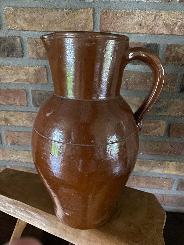 Brocante Franse Gres kan, Ophalen of Verzenden