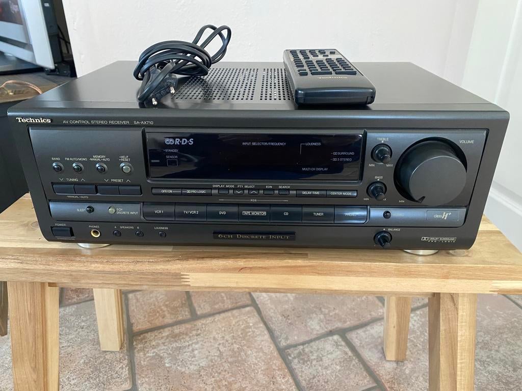 Technics SA-AX710 AV Control Stereo Receiver, Audio, Tv en Foto, Versterkers en Receivers, Overige merken, Ophalen of Verzenden