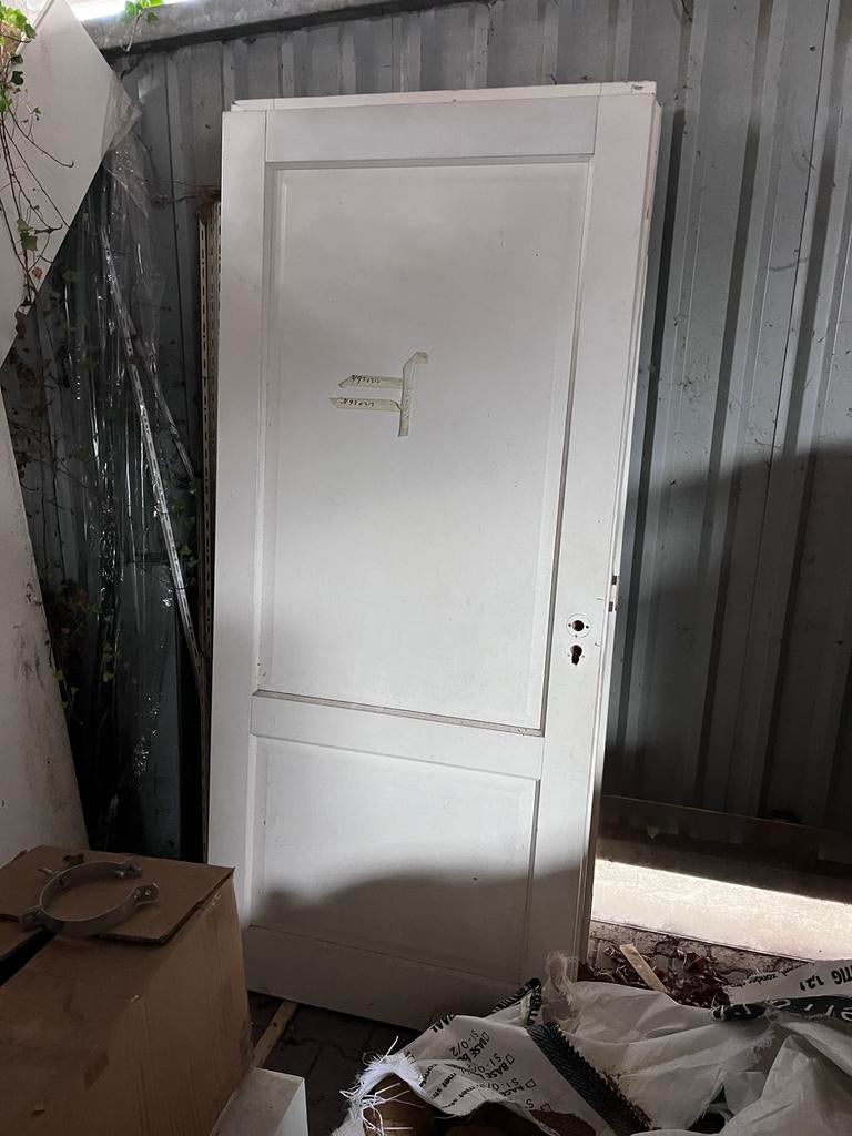 Houten binnen paneeldeuren, Ophalen, Gebruikt, 80 tot 100 cm, Binnendeur