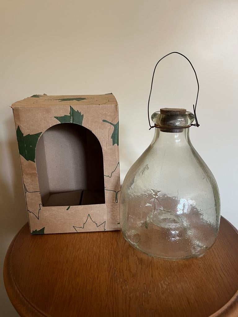 Vintage glazen wespenvanger met bijen / wespen reliëf, Antiek en Kunst, Ophalen of Verzenden