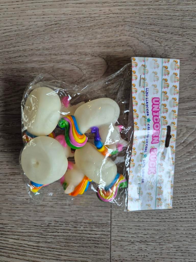 4x unicorn eenhoorn badeendje badspeelgoed nieuw, Ophalen of Verzenden, Nieuw
