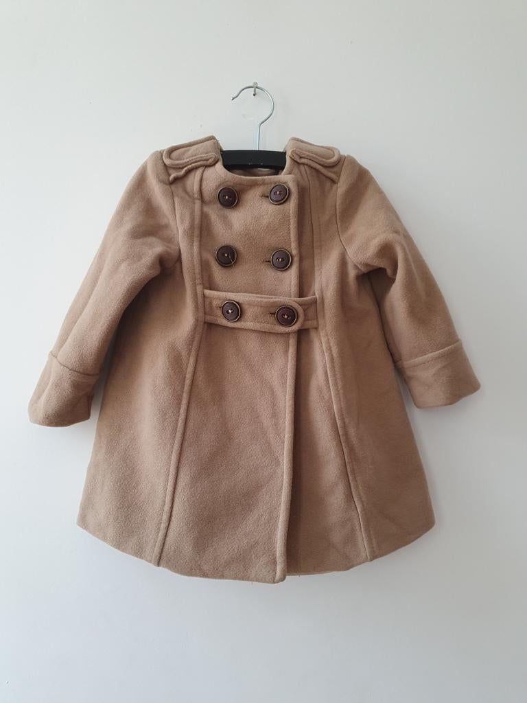 Zara beige peatcoat tussenjas zomerjas maat 86, Meisje, Ophalen of Verzenden, Zo goed als nieuw, Zara