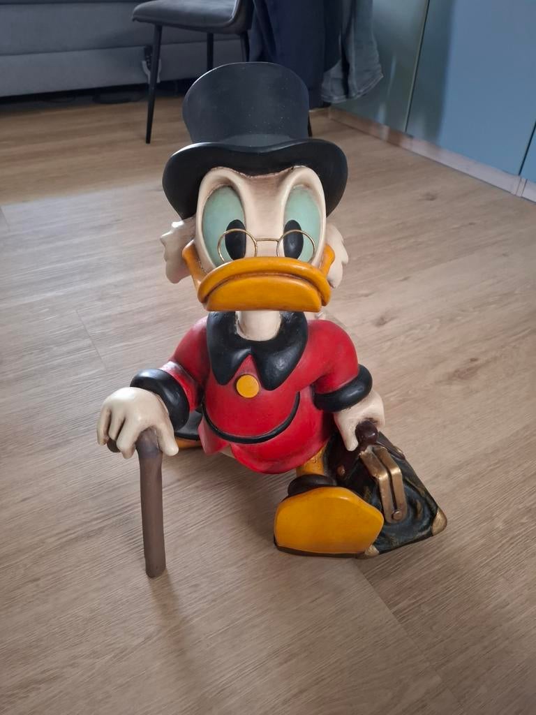 Disney beeld dagobert duck scrooge, Ophalen, Donald Duck, Zo goed als nieuw, Beeldje of Figuurtje