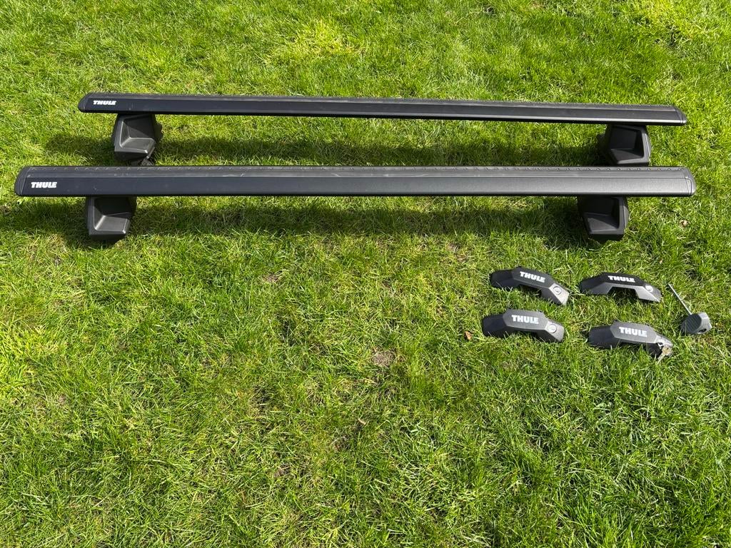 Thule Wingbar Evo dakdragers (zwart) Seat Leon 2020 - Heden, Auto diversen, Dakdragers, Ophalen, Zo goed als nieuw