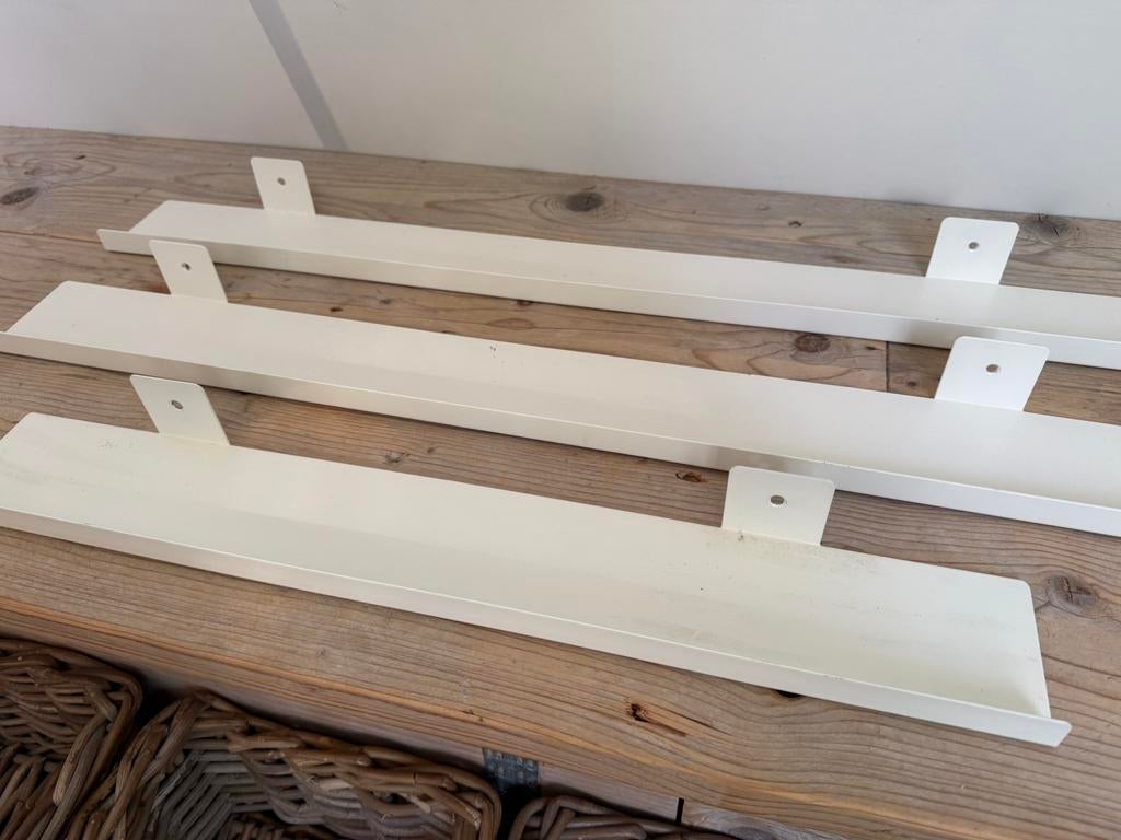 Durlaine fotoplanken wit staal, Ophalen, Minder dan 25 mm, Zo goed als nieuw, Plank